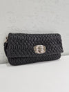 MIU MIU Ikonische Kristall Cloqué Matelassé Schultertasche 5BD233 154030792 [P]