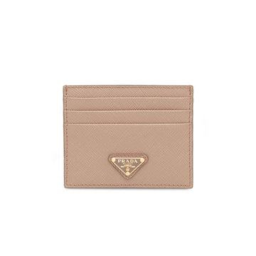 PRADA サフィアーノレザー三角ロゴカード財布パウダーピンク新商品 153784875