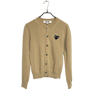 Comme Des Garcons Round Neck Cardigan Beige 154034355