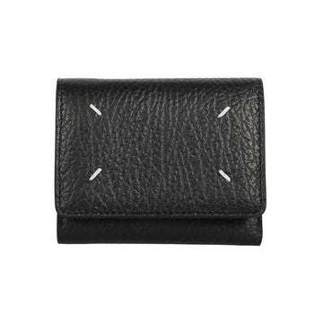 Maison Margiela Stitch Logo Coin Wallet Black 152303286