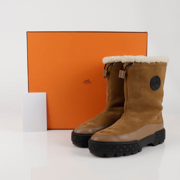 HERMES ジョーニー アンクル ブーツ 38 153697066