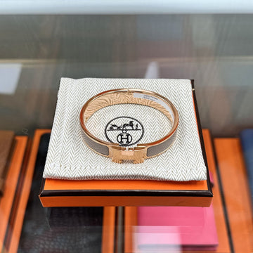 Hermes Click H Bracelet PM Rose Gold Maroon Glacé H700001FO19PM 154052855