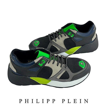 Philipp Plein Men's Sneakers Black Green MSC2346 PLE067N 0205 Authentic 100% 153153567