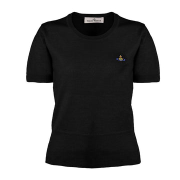 VIVIENNE WESTWOOD Damen Bea Wollstrick T-Shirt 1803002Q Y0006 N403 154066263