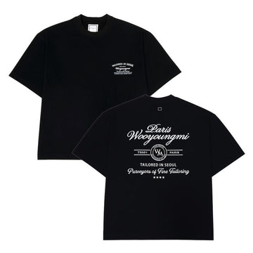 WOOYOUNGMI Schwarz bedrucktes T-Shirt für Herren 154066893