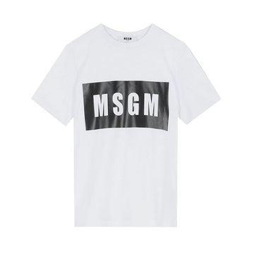 MSGM Short Sleeve T-Shirt Box Logo 2000MM520 200002 01 127481218