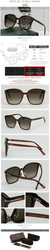 TOM FORD Sonnenbrille TF1054-K Übergröße Horn-Rahmen mit Nasenstütze Asiatische Passform 124118891 [P]