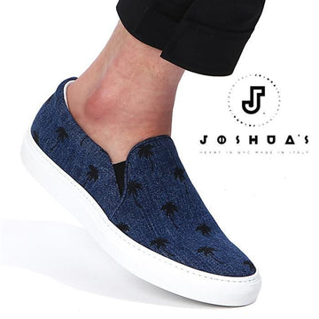JOSHUA SANDERS Schwarze Palmen Slip-Ons 10017M 154067635