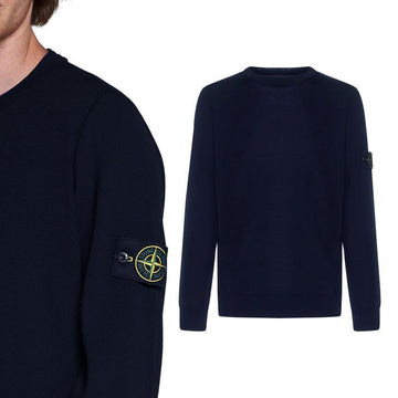 Stone Island Knit 7715510C4 V0020 Patch Woven Navy 127481315