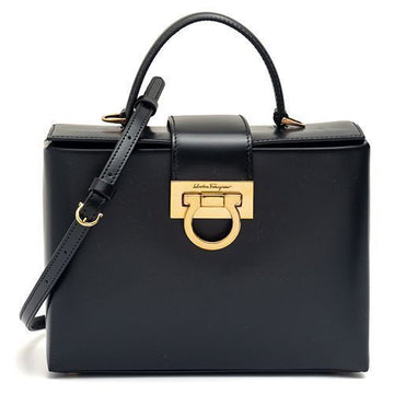 SALVATORE FERRAGAMO スタジオ スモール ボックスバッグ 21-1981 NERO 754427 40754012