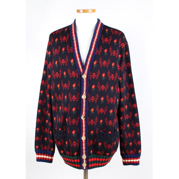Gucci Limited Edition Skull Flower Jacquard Cardigan M 154068000