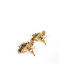 CHANEL Damen CC Logo Coco Metallic Kristall Ohrringe Gold 154068090 [P]