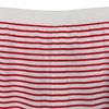 PRADA Herren Seiden Dreieckslogo Streifen Bermuda Shorts Rot 154068786 [P]
