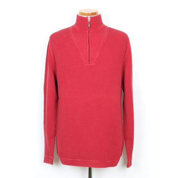 BRUNELLO CUCINELLI Pullover mit halbem Reißverschluss Rot 54 154069168
