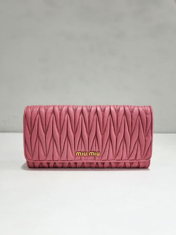 MIU MIU フラップレザー長財布 5MH109 154069703