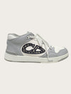 DIOR Graue weiße Oblique B57 Mid-Top Sneaker 154070695 [P]