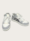 DIOR Graue weiße Oblique B57 Mid-Top Sneaker 154070695 [P]