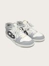 DIOR Graue weiße Oblique B57 Mid-Top Sneaker 154070695 [P]