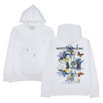 Wooyoungmi Flower Back Logo Men's Hoodie 154066891