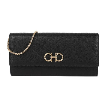 SALVATORE FERRAGAMO チェーン ガンチーニ ウォレット 22-0636 115106056
