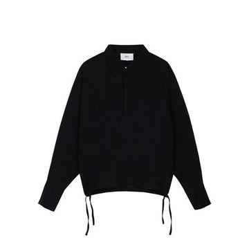 AMI Herren De Koeur Merino Wollpoloshirt Schwarz - 001 76559675