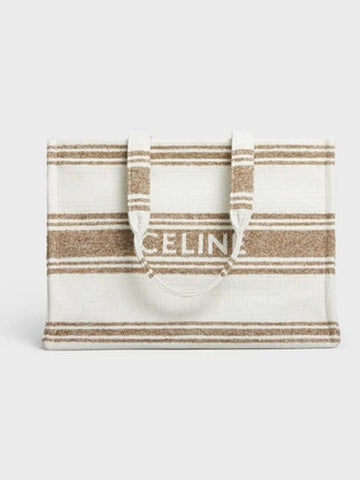 CELINE Große Cabas mit Streifen TEXTIL mit Jacquard-Textil-Tote 196762EZ7 18TN 151055683