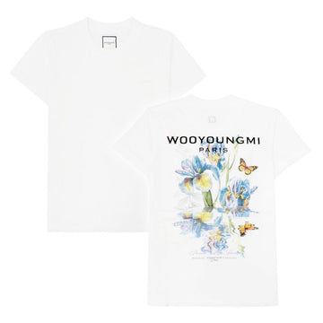 WOOYOUNGMI Blumen-Logo Damen Kurzarm-T-Shirt M261TS06701W 154066929 [P]