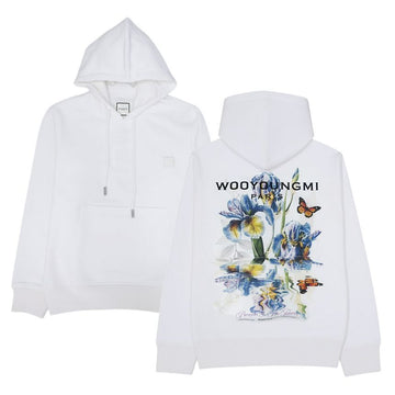 Wooyoungmi Flower Back Logo Men's Hoodie 154066891