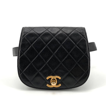 CHANEL Vintage Lammleder Matelassé Mini Gürteltasche 154121171