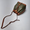 CELINE Triomphe Leder Bucket Bag Schultertasche Grün (klein) 154121844 [P]