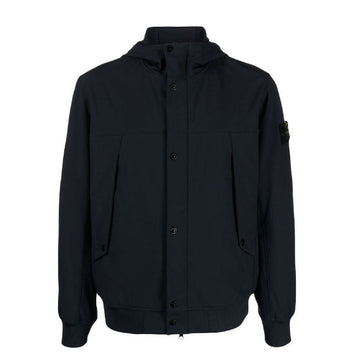 STONE ISLAND ソフトシェル ワッペン フーデッド ジャケット V0020 92712308