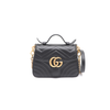 GUCCI Schwarze Mini-Tote mit Griff und Schulterriemen 547260 GG Marmont 154125873 [P]