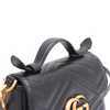 GUCCI Schwarze Mini-Tote mit Griff und Schulterriemen 547260 GG Marmont 154125873 [P]