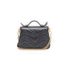 GUCCI Schwarze Mini-Tote mit Griff und Schulterriemen 547260 GG Marmont 154125873 [P]