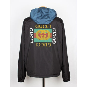 GUCCI バックスロゴウインドブレーカー フードジャケット 46 154125216