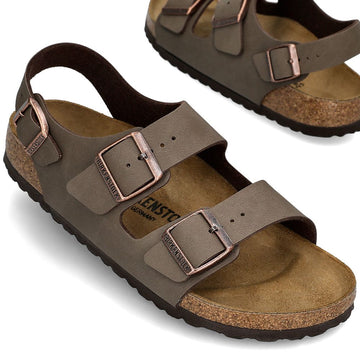 Birkenstock Milano BS Double Buckle Sandals 0634503 MOCCA 154125229
