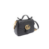 GUCCI Schwarze Mini-Tote mit Griff und Schulterriemen 547260 GG Marmont 154125873 [P]