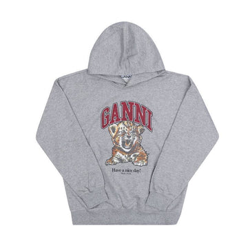GANNI Isolierten Tiger Logo Damen Hoodie 153897427 [P]