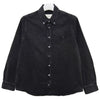 AMI Light Denim Button-Down Shirt with Heart Logo Used Black 154126980 [P]