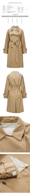 MAXMARA ベルト付きトレンチコート カーキ 2519021094 004 149268442 [P]
