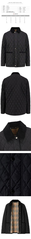 BURBERRY HADDINGTON キルティングジャケット ブラック 8110356 146284490 [P]