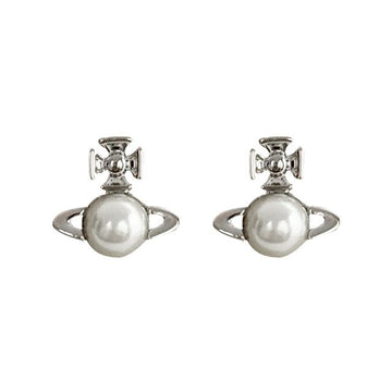 VIVIENNE WESTWOOD BALBINA Perlen-Logo-Ohrringe Platin (62010268 02P118 P118) 154127814