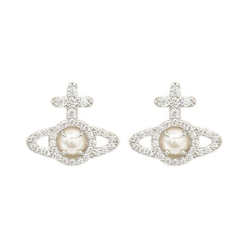 VIVIENNE WESTWOOD 26SS OLYMPIA パール ピアス プラチナクリームローズ (6203007R 02P132 P132) 154127832