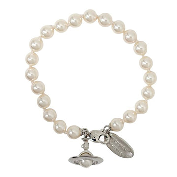 VIVIENNE WESTWOOD 26SS SIMONETTA Perlenarmband Platin Creme Rose 154127837