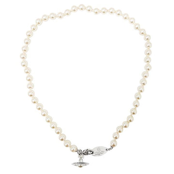 Vivienne Westwood 26SS SIMONETTA Pearl Necklace Platinum Cream Rose (63010085 02P113 P113) 154127846