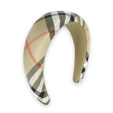 Burberry Kids Check Pattern Hairband (Sand) 8100163 124409492