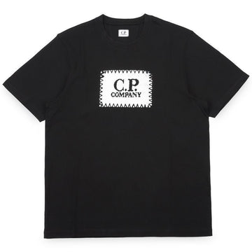 CP COMPANY Herren T-Shirt mit Logo-Print (schwarz) 005100W 999 152920133