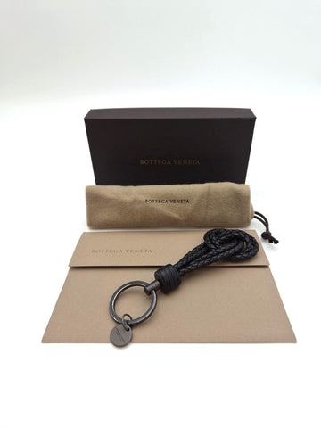 Bottega Veneta Intrecciato Keyring Black 154130321