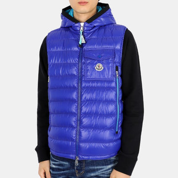 Moncler Men's RAGOT Lightweight Down Vest (Blue) 1A00059 M1592 732 54739004