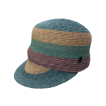Raffaello Bettini Multicolor Raffia Cap Hat 154130410
